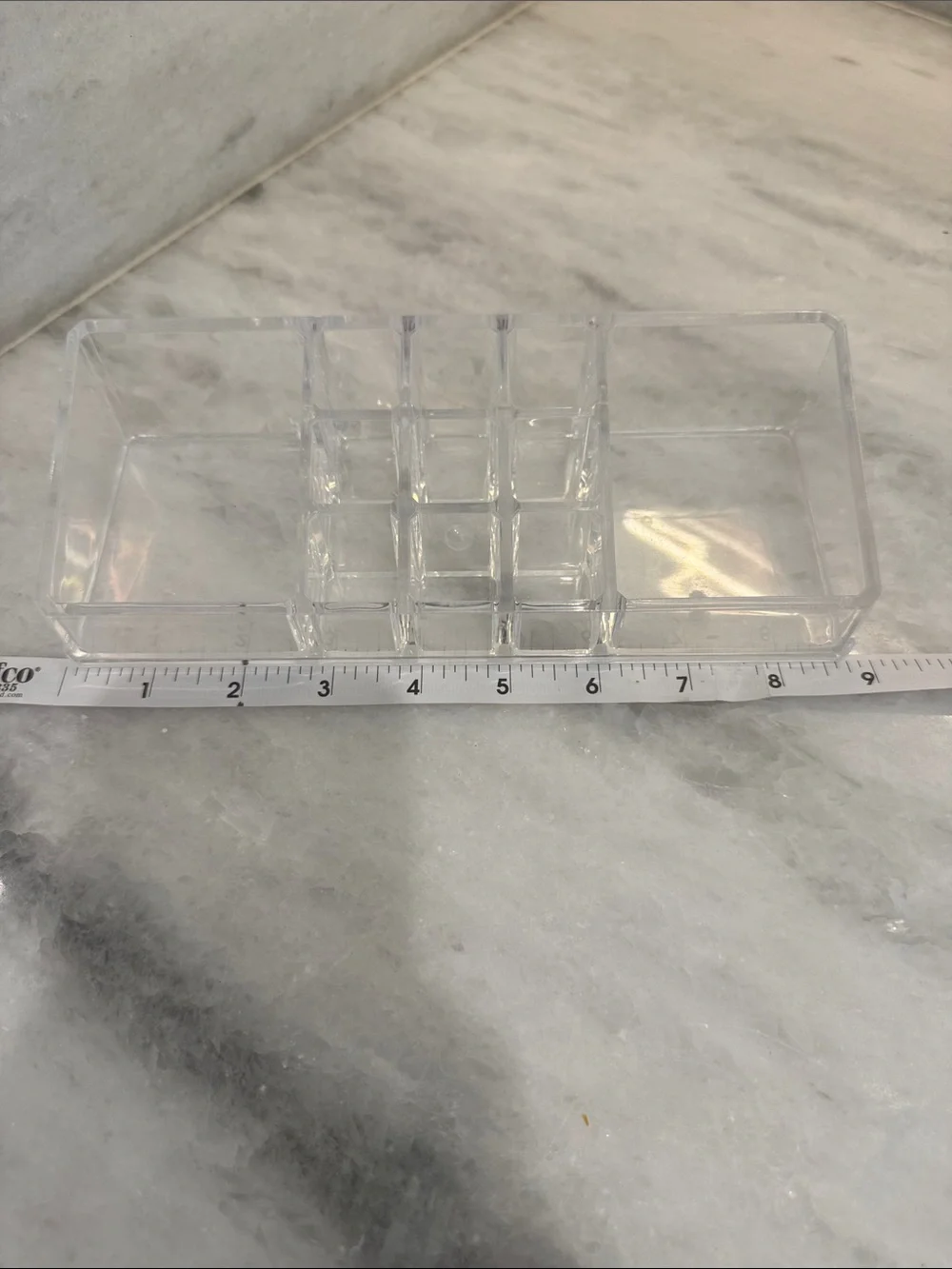 Clear Acrylic Makeup Organizer Tray - Transparent Storage